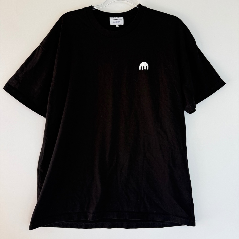 Cotton Citizen Kraken T-Shirt Mens L Black Pixel Logo Graphic Tee USA Made